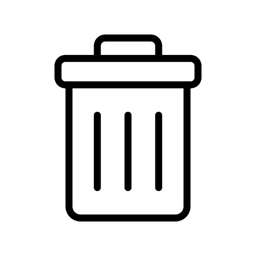 icone de poubelle